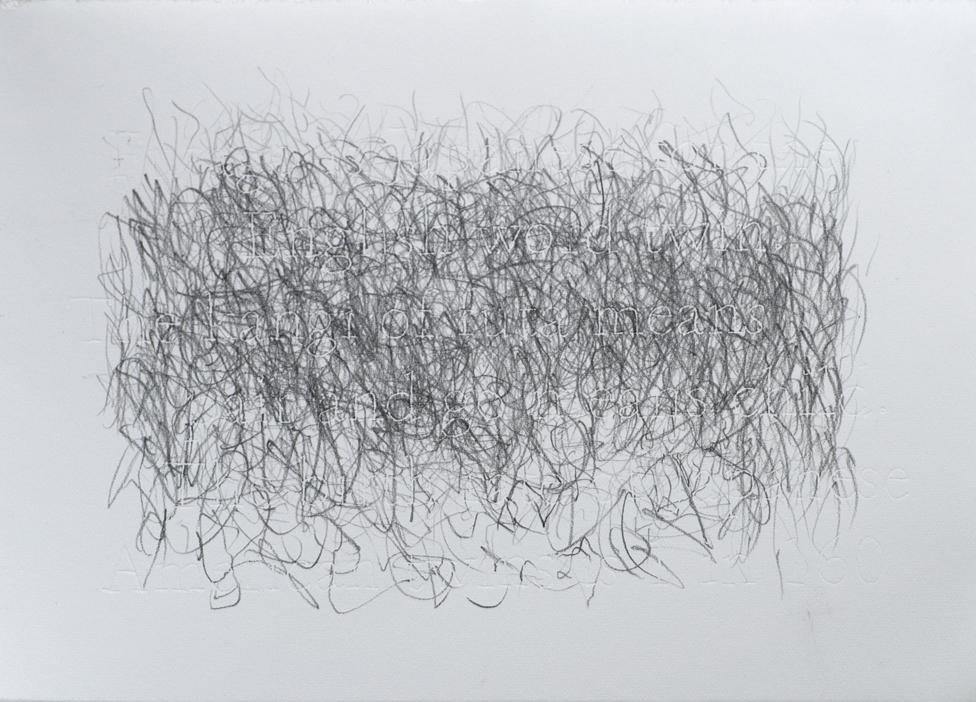 Joanne Aono Twin Futago Hashi Graphite Drawing