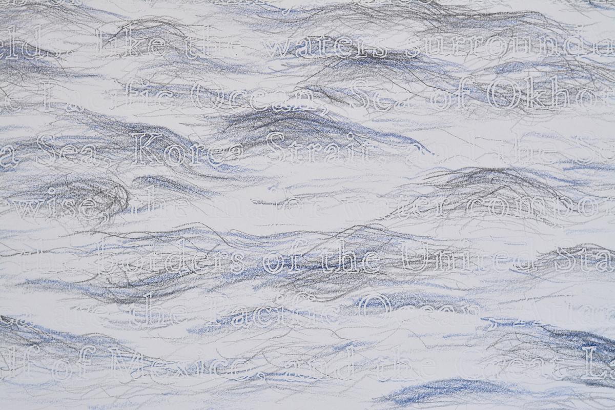 Detail, Blue Fields - Immigrant Waters
