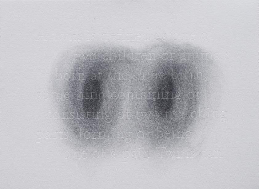 Joanne Aono Twin Futago Graphite Drawing