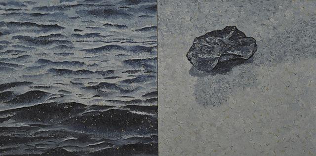 Fossil Rock Oil Painting Joanne Aono