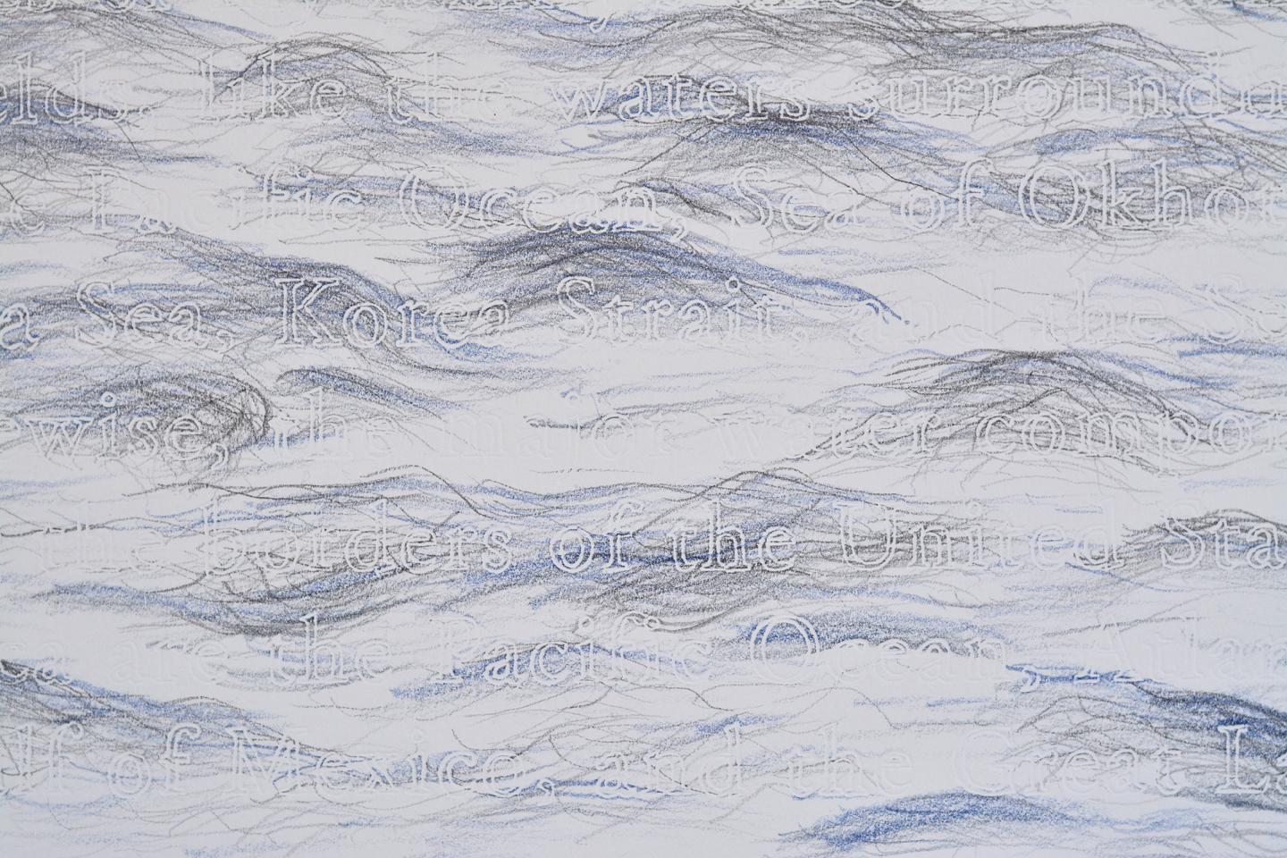 Detail, Blue Fields - Immigrant Waters