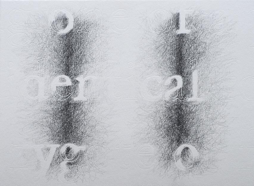 Joanne Aono Twin Futago Graphite Drawing