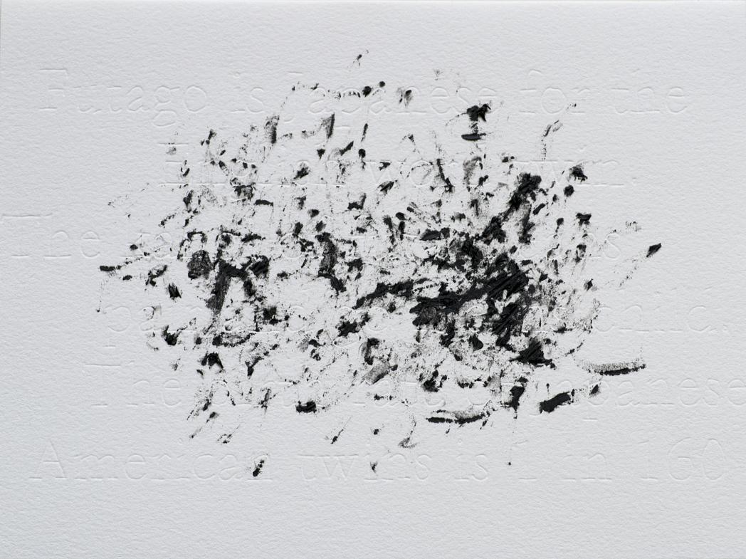 Joanne Aono Twin Futago Hashi Graphite Drawing