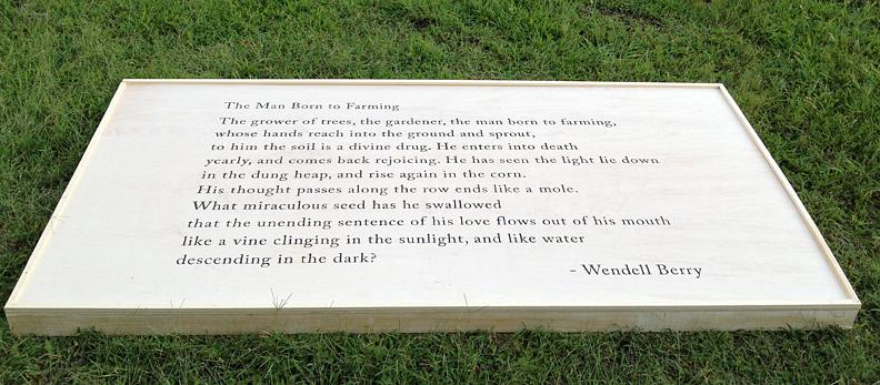 Joanne Aono, The Farmer, Seed, Wendell Berry