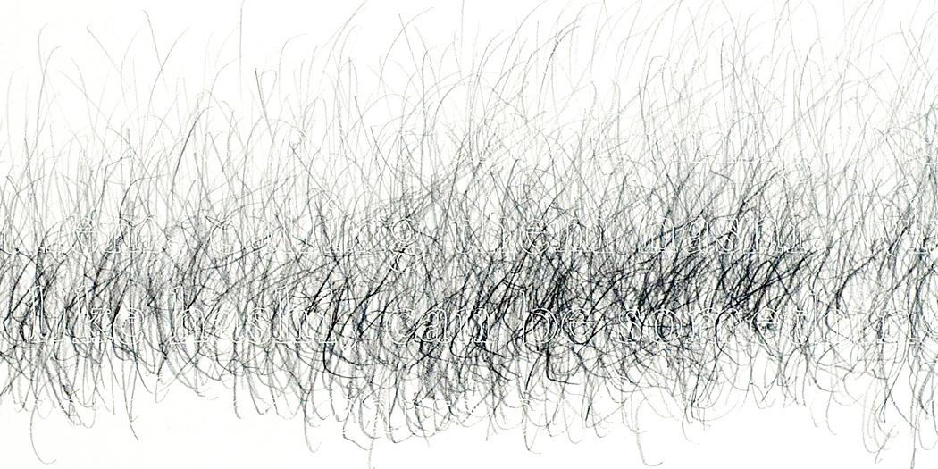 Joanne Aono Hashi Sticks Twin Graphite Drawing