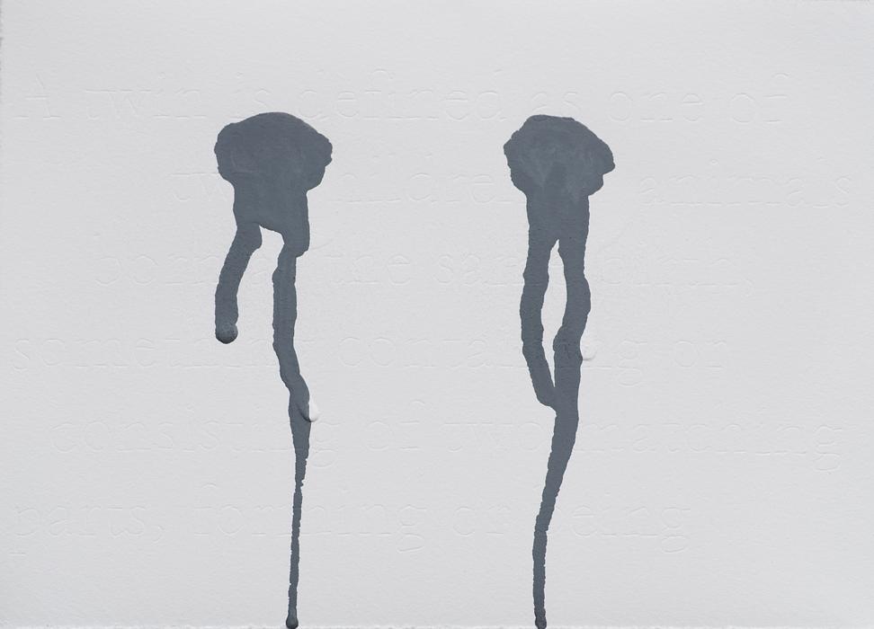 Joanne Aono Twin Futago Graphite Drawing
