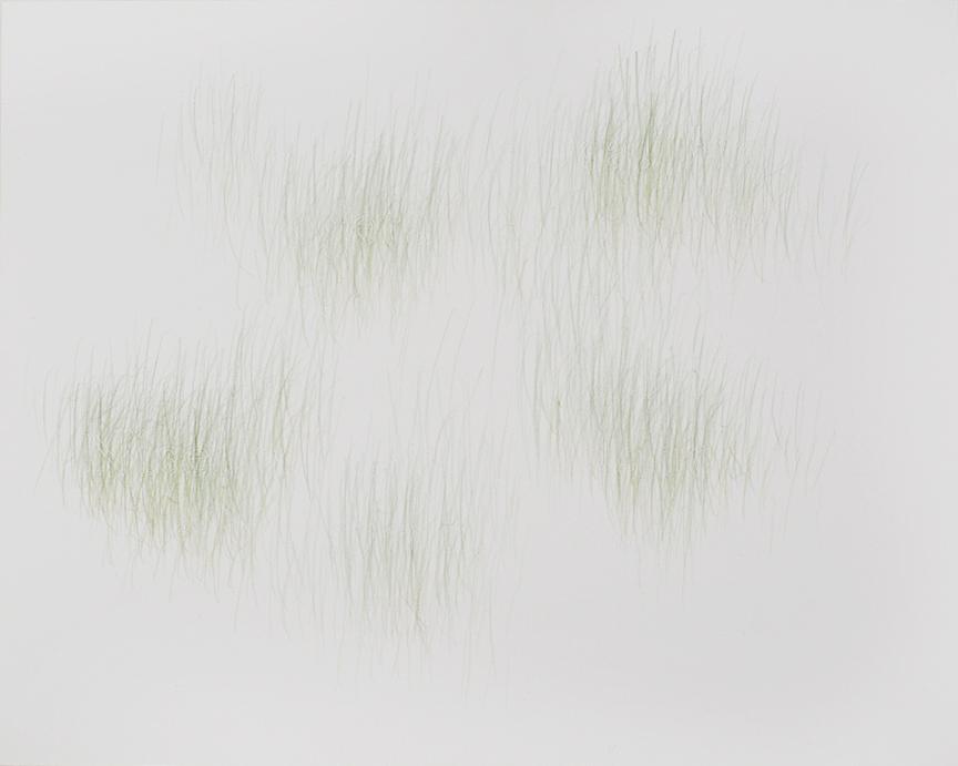 Joanne Aono, Green Fields, drawing, Nisei