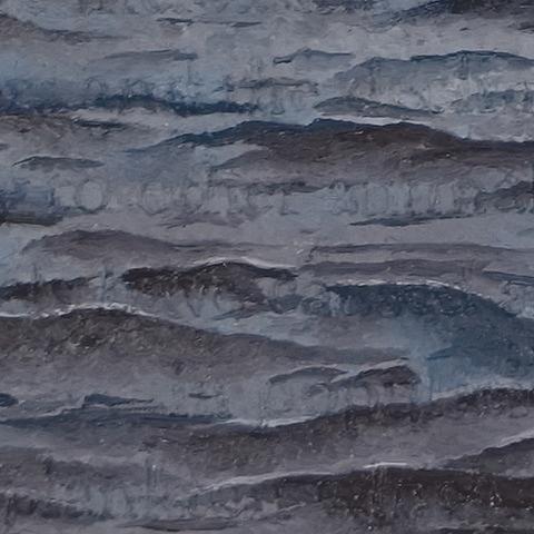Joanne Aono Zebra Mussel Lake Michigan Oil Painting